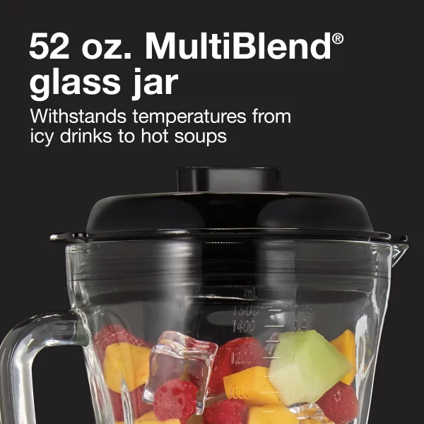 52 oz. 4-Speed Silver Countertop Blender