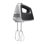 5-Speed Black and Silver Hand Mixer with Power Boost