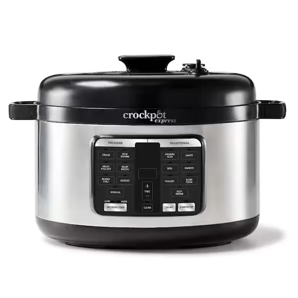 Express 6 Qt. Stainless Steel 3-Piece Oval Max Electrical Pressure Cooker