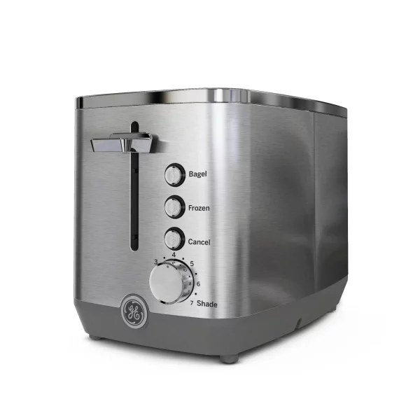 2-Slice Stainless Steel Wide Slot Toaster with 7 Shade Settings