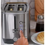 2-Slice Stainless Steel Wide Slot Toaster with 7 Shade Settings