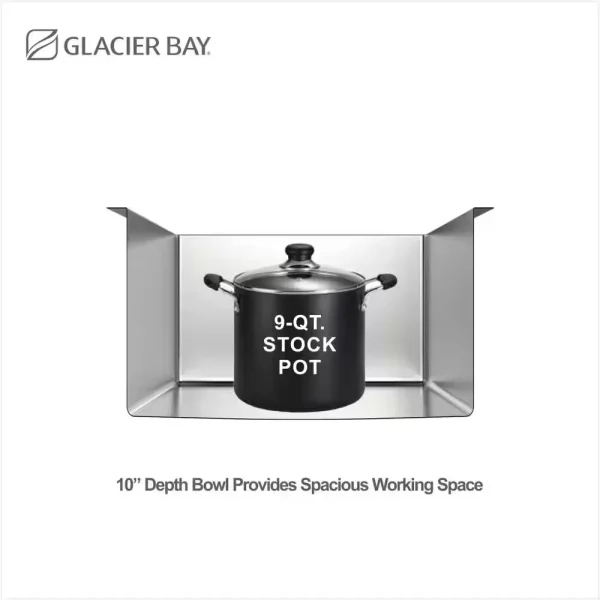 Professional 32 in. Tight Radius Drop-in 16G Stainless Steel 4-Hole Single Bowl Kitchen Sink with Accessories