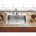 Professional 32 in. Tight Radius Drop-in 16G Stainless Steel 4-Hole Single Bowl Kitchen Sink with Accessories