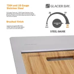 All-in-One Zero Radius Drop-in 18G Stainless Steel 30 in. 2-Hole Single Bowl Workstation Kitchen Sink, Pull-Down Faucet