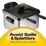 Professional-Style 3-Basket Deep Fryer