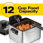 Professional-Style 3-Basket Deep Fryer