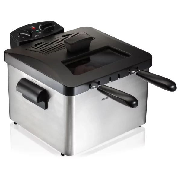 Professional-Style 3-Basket Deep Fryer