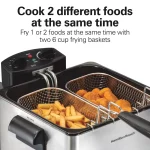 3 Qt. Stainless Steel Professional-Style Deep Fryer