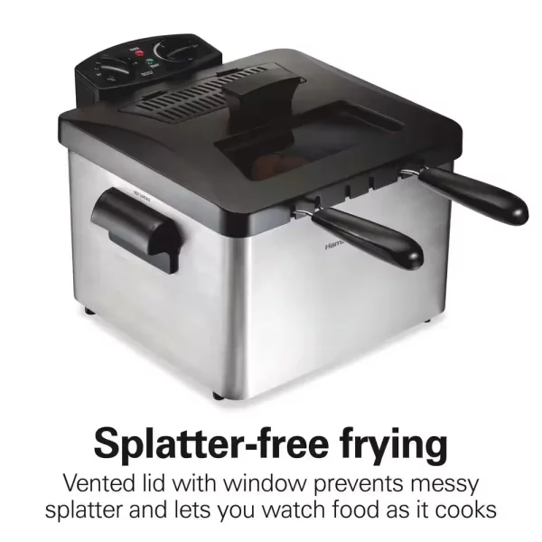 3 Qt. Stainless Steel Professional-Style Deep Fryer