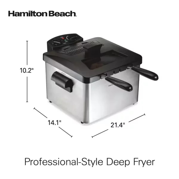 3 Qt. Stainless Steel Professional-Style Deep Fryer