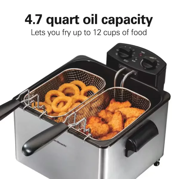 3 Qt. Stainless Steel Professional-Style Deep Fryer