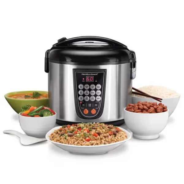 Digital 4.5 Qt. Stainless Steel Electric Multi-Cooker 14 Pre-Programmed Settings