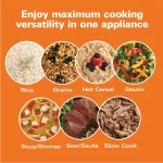 Digital 4.5 Qt. Stainless Steel Electric Multi-Cooker 14 Pre-Programmed Settings