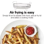 2 in 1 6 Qt. Stainless Steel Slow Cooker with Air Fry Lid