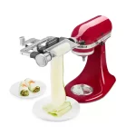 White Vegetable Sheet Cutter Attachment