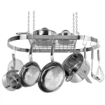 Oval Hanging Ceiling Pot Rack-Stainless Steel