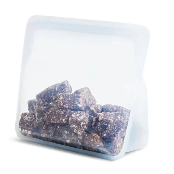 56 oz. Stand-Up Mid Silicon Food Storage Bag in Clear