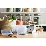 56 oz. Stand-Up Mid Silicon Food Storage Bag in Clear