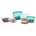 56 oz. Stand-Up Mid Silicon Food Storage Bag in Clear