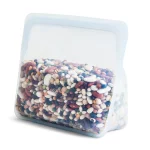56 oz. Stand-Up Mid Silicon Food Storage Bag in Clear