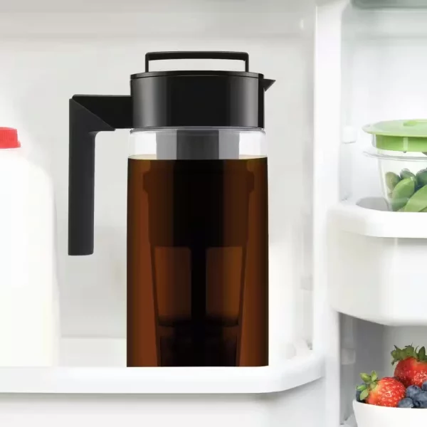 64 oz. Cold Brew Black Tritan Plastic Clear Coffee Maker