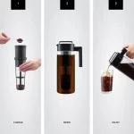 64 oz. Cold Brew Black Tritan Plastic Clear Coffee Maker