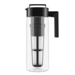 64 oz. Cold Brew Black Tritan Plastic Clear Coffee Maker