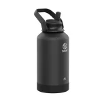 Actives 64 oz. Stainless Steel Wide Handle Straw Bottle Onyx