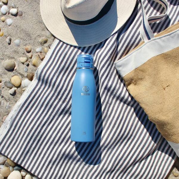 Traveler 25 oz. Stainless Steel FlipLock Bottle Bluestone