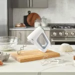 HM5100WH MultiMix 9 Speed White Hand Mixer with Beater, Dough Hooks, Accessory Bag