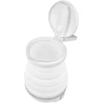 3.4-Cup White Dual-Voltage Collapsible Travel Kettle