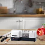 3-Stage White Hybrid Diamond Hone Electric Knife Sharpener