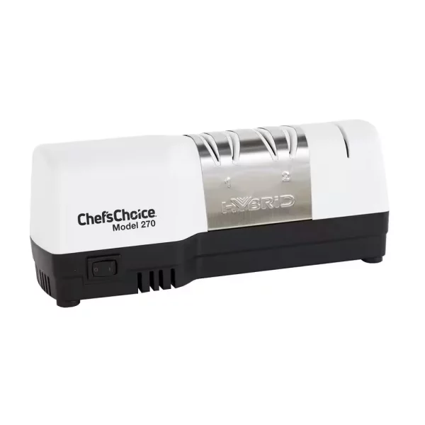 3-Stage White Hybrid Diamond Hone Electric Knife Sharpener
