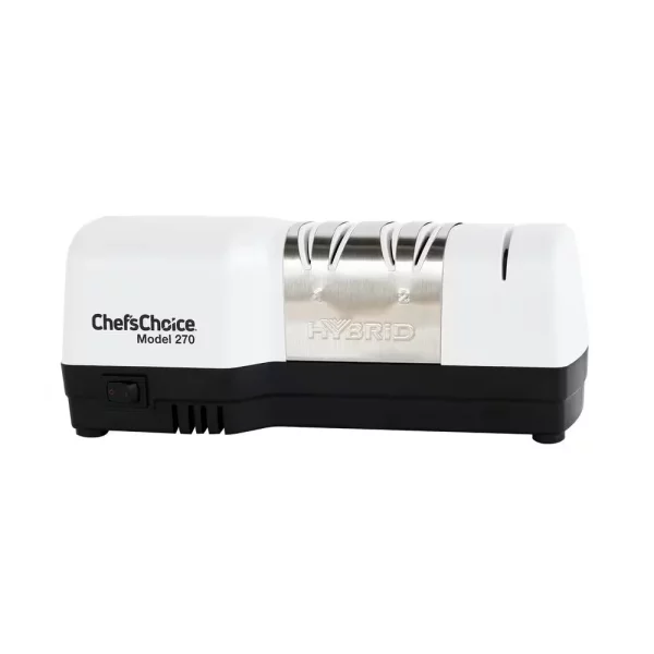 3-Stage White Hybrid Diamond Hone Electric Knife Sharpener