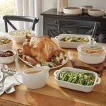 French White 6-Piece Ceramic Bakeware Set