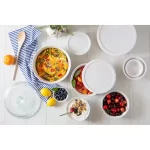 French White 10-Piece Ceramic Bakeware Set