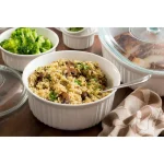 French White 10-Piece Ceramic Bakeware Set