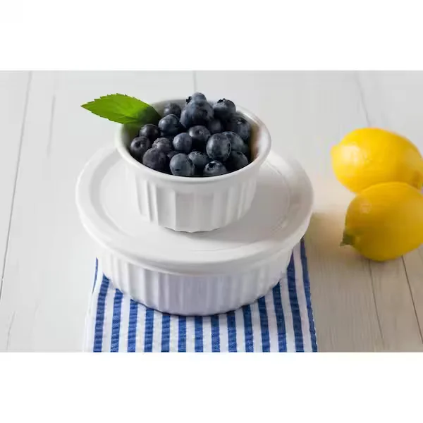 French White 10-Piece Ceramic Bakeware Set