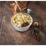 French White 1.5-Qt Round Ceramic Casserole Dish with Glass Cover