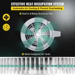 Water Distiller 750 Watt Purifier Filter 1.1 Gal. Fully Upgraded Distilling Pure Water Machine with Handle, White