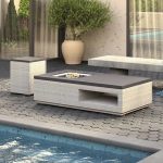 Saesin Fire Table with External Tank Storage
