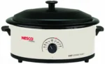 NESCO 6 Qt. Ivory Roaster with Porcelain Cook Well, 4816-14