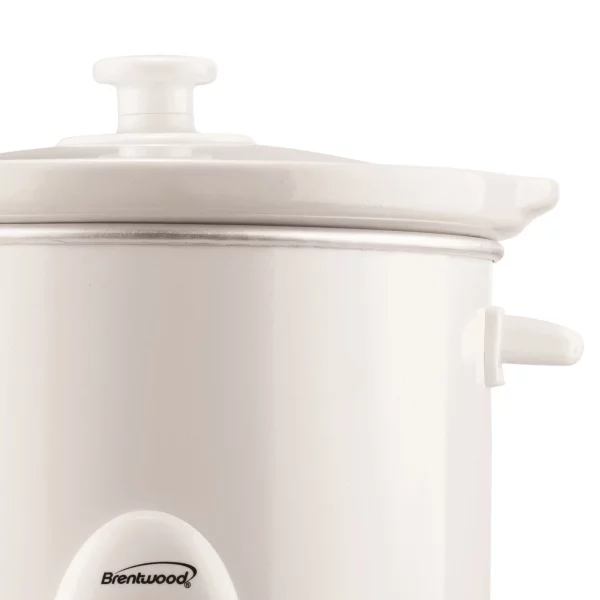 BRENTWOOD SC-135W 3-Quart Slow Cooker (White)