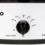 NESCO 6 Qt. Ivory Roaster with Porcelain Cook Well, 4816-14
