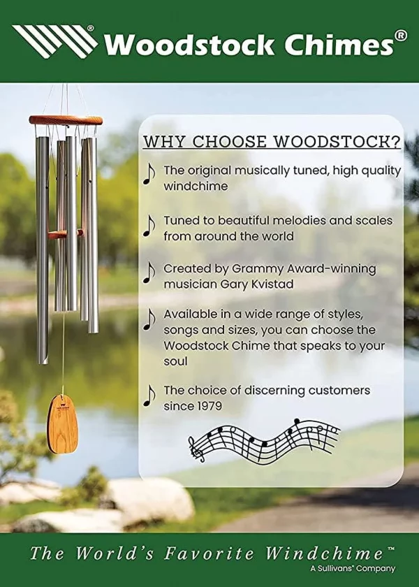 Woodstock Wind Chimes Signature Collection, Chimes of Tuscany, 27'' Purple Wind Chime CTS