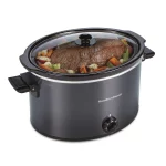 Hamilton Beach Slow Cooker, 10 Quart Capacity, Extra Large, Removable Crock, Black, 33191