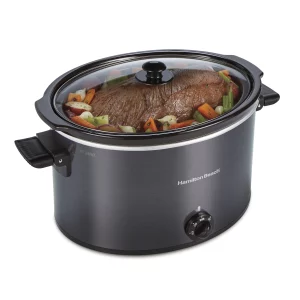 Hamilton Beach Slow Cooker, 10 Quart Capacity, Extra Large, Removable Crock, Black, 33191