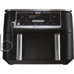 Restored Ninja - Foodi 6-in-1 10-qt. XL 2-Basket Air Fryer with DualZone Technology & Smart Cook System - Black (Refurbished)