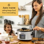 Crock-Pot 4 Quart Cook and Carry Programmable Slow Cooker, Stainless Steel