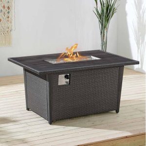 Bentley III Outdoor Fire Table by OVE